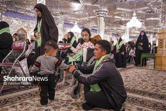 گزارش تصویری | تشّرف خانواده‌های زیارت اولی توانیاب به حرم مطهر رضوی