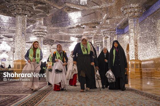 گزارش تصویری | تشّرف خانواده‌های زیارت اولی توانیاب به حرم مطهر رضوی
