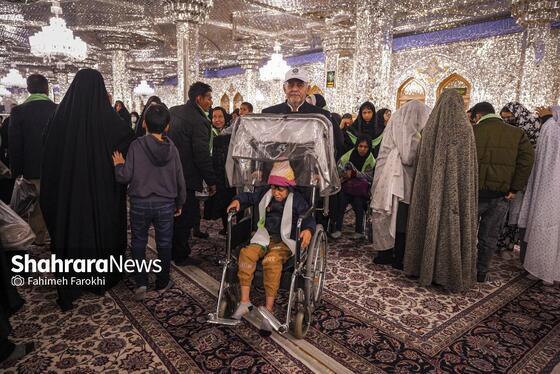 گزارش تصویری | تشّرف خانواده‌های زیارت اولی توانیاب به حرم مطهر رضوی