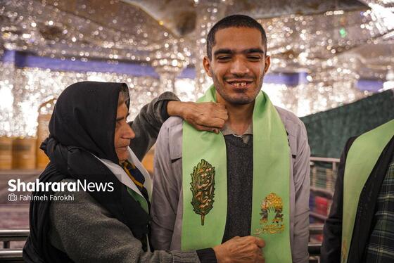 گزارش تصویری | تشّرف خانواده‌های زیارت اولی توانیاب به حرم مطهر رضوی