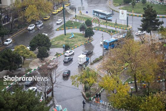 گزارش تصویری | بارش پاییزی باران در مشهد (۱۲ آذر ۱۴۰۴)