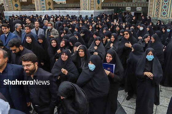 گزارش تصویری | مراسم تشییع پیکر همسر و فرزند معاون رئیس‌جمهور در مشهد