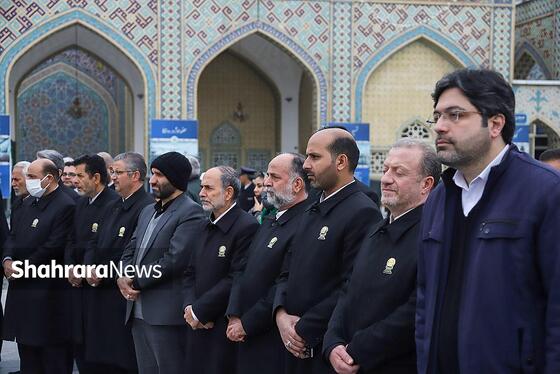 گزارش تصویری | مراسم تشییع پیکر همسر و فرزند معاون رئیس‌جمهور در مشهد