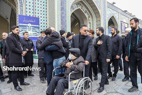 گزارش تصویری | مراسم تشییع پیکر همسر و فرزند معاون رئیس‌جمهور در مشهد