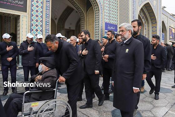 گزارش تصویری | مراسم تشییع پیکر همسر و فرزند معاون رئیس‌جمهور در مشهد