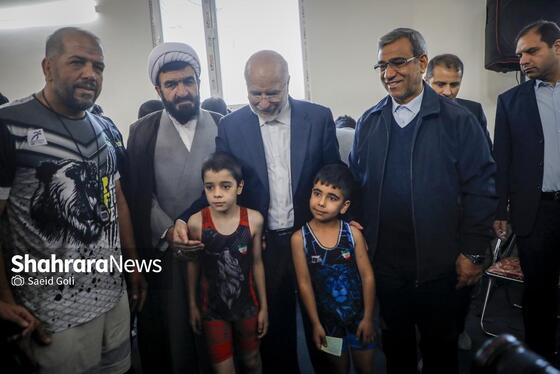 گزارش تصویری | افتتاح خانه کشتی طرقبه با حضور «محمدباقر قالیباف»