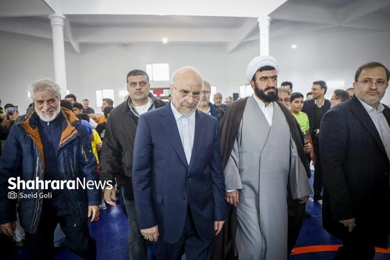 گزارش تصویری | افتتاح خانه کشتی طرقبه با حضور «محمدباقر قالیباف»