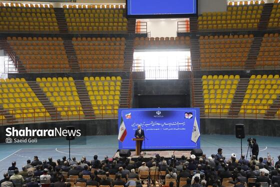 گزارش تصویری | مراسم افتتاح سالن ۶۵۰۰ نفری شهید رئیسی