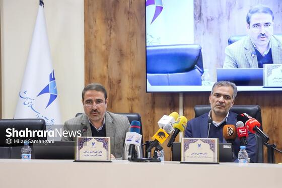 گزارش تصویری | نشست خبری دکتر محسن مرادی، رئیس دانشگاه آزاد اسلامی خراسان رضوی (۱۷ آذر ۱۴۰۴)