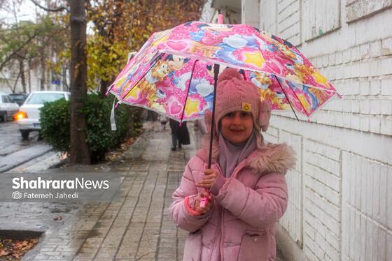 گزارش تصویری | بارش نخستین برف پاییزی در مشهد