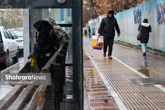 گزارش تصویری | بارش نخستین برف پاییزی در مشهد