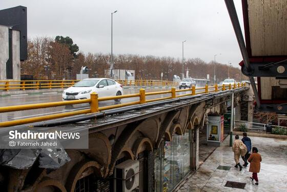 گزارش تصویری | بارش نخستین برف پاییزی در مشهد