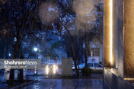 گزارش تصویری | بارش نخستین برف پاییزی در مشهد