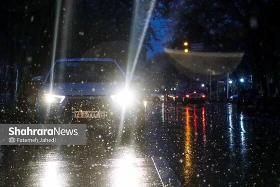 گزارش تصویری | بارش نخستین برف پاییزی در مشهد