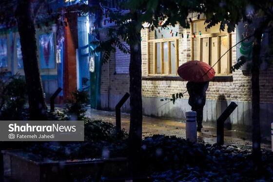 گزارش تصویری | بارش نخستین برف پاییزی در مشهد