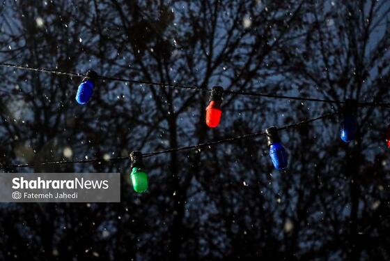 گزارش تصویری | بارش نخستین برف پاییزی در مشهد