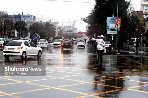 گزارش تصویری | بارش نخستین برف پاییزی در مشهد 2