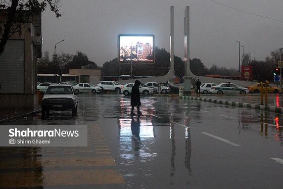 گزارش تصویری | بارش نخستین برف پاییزی در مشهد 2