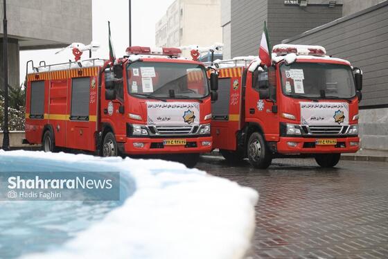 گزارش تصویری | آیین تحویل ۳۷ دستگاه ماشین‌آلات آتش‌نشانی و خدمات شهری به شهرداری‌های خراسان رضوی