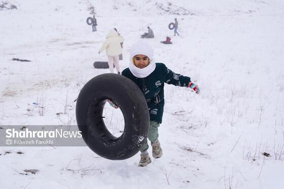 گزارش تصویری | حال و هوای مردم در اولین بارش برف پاییزی