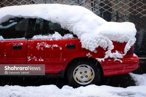 گزارش تصویری |بارش برف پاییزی در مشهد