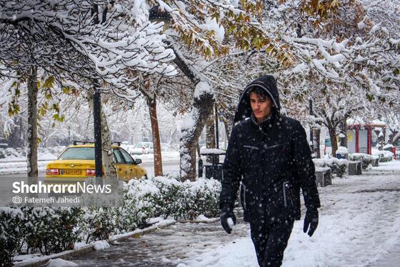 گزارش تصویری |بارش برف پاییزی در مشهد