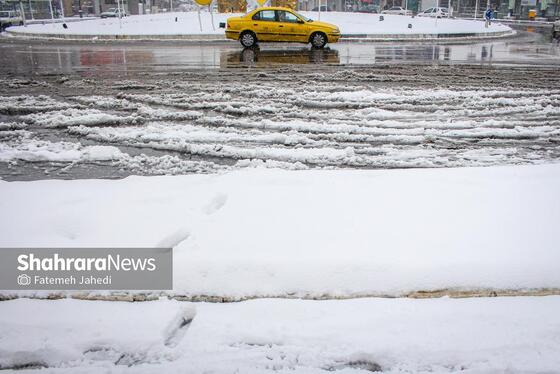 گزارش تصویری |بارش برف پاییزی در مشهد