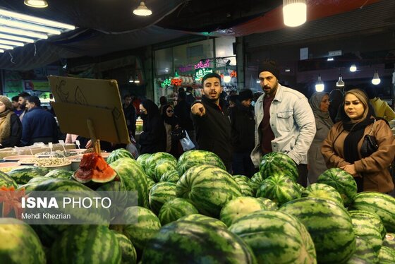 ایران زیباست | شب یلدا بازار همدان
