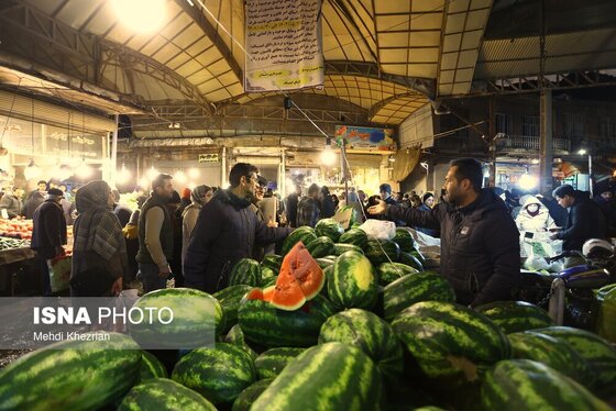 ایران زیباست | شب یلدا بازار همدان