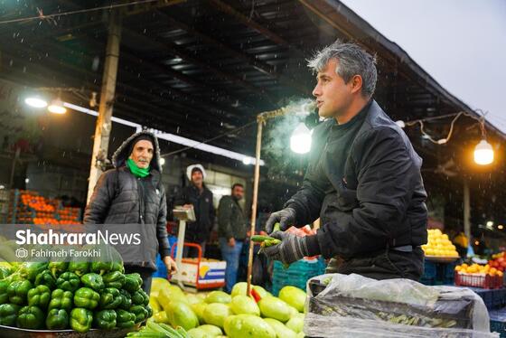 گزارش تصویری | بازار میوه در شب یلدا