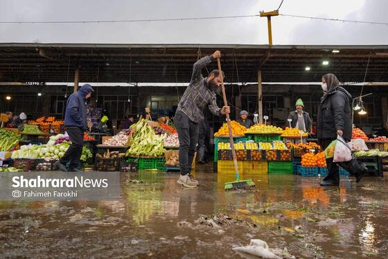 گزارش تصویری | بازار میوه در شب یلدا