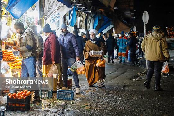 گزارش تصویری | بازار شب یلدا در مشهد