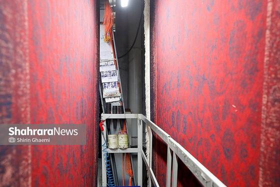 گزارش تصویری | از نخ تا فرش ، نگاهی به فرآیند تولید فرش ماشینی در مشهد