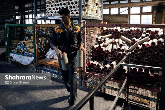 گزارش تصویری | از نخ تا فرش ، نگاهی به فرآیند تولید فرش ماشینی در مشهد