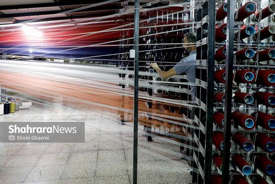 گزارش تصویری | از نخ تا فرش ، نگاهی به فرآیند تولید فرش ماشینی در مشهد