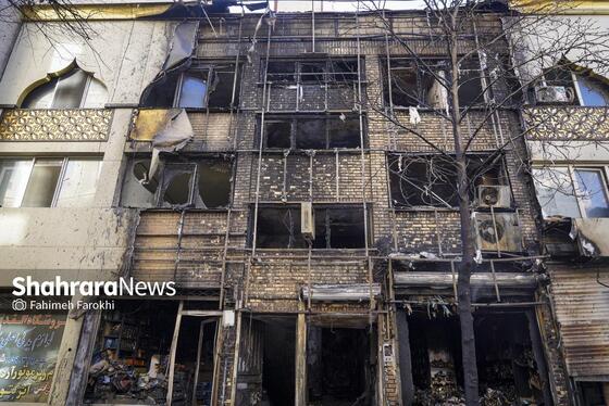 گزارش تصویری | مهار آتش سوزی یک مغازه لوازم یدکی در خیابان امام رضا (ع)