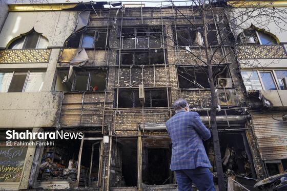 گزارش تصویری | مهار آتش سوزی یک مغازه لوازم یدکی در خیابان امام رضا (ع)