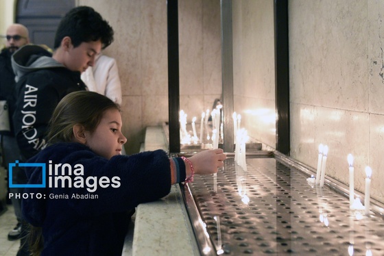 گزارش تصویری | مراسم آغاز سال نو میلادی در کلیسای سرگیس تهران