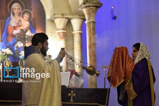 گزارش تصویری | مراسم آغاز سال نو میلادی در کلیسای سرگیس تهران