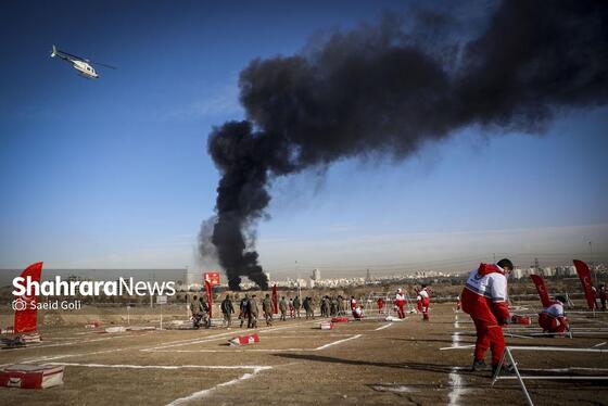 گزارش تصویری | مانور تمام عیار ترکیبی زلزله مشهد «مقاوم در سایه خورشید»