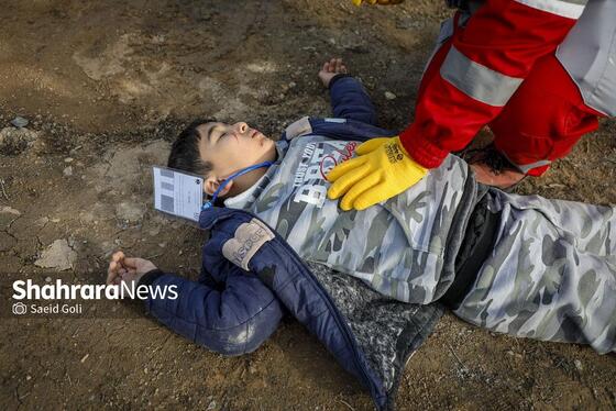 گزارش تصویری | مانور تمام عیار ترکیبی زلزله مشهد «مقاوم در سایه خورشید»