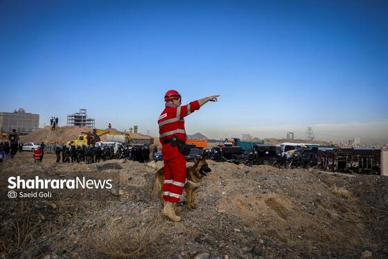 گزارش تصویری | مانور تمام عیار ترکیبی زلزله مشهد «مقاوم در سایه خورشید»