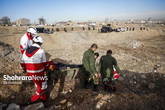 گزارش تصویری | مانور تمام عیار ترکیبی زلزله مشهد «مقاوم در سایه خورشید»