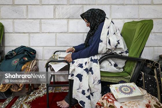 گزارش تصویری | اعتکاف مادر و فرزندی در مشهد