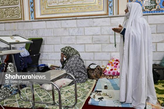 گزارش تصویری | اعتکاف مادر و فرزندی در مشهد