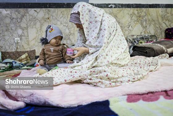 گزارش تصویری | اعتکاف مادر و فرزندی در مشهد