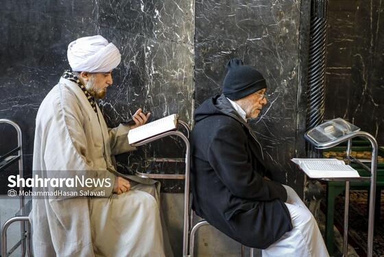 گزارش تصویری | آیین معنوی اعتکاف در حرم امام رضا (ع)