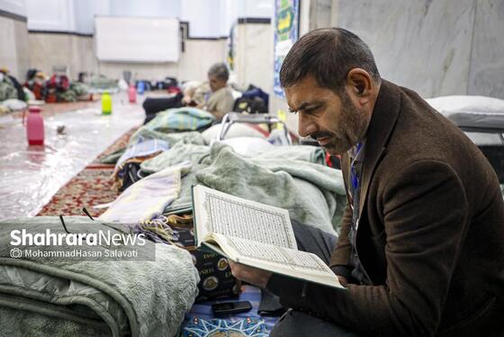 گزارش تصویری | آیین معنوی اعتکاف در حرم امام رضا (ع)