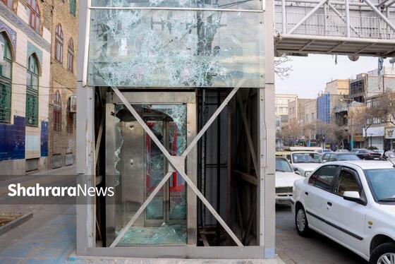 گزارش تصویری | تخریب اموال عمومی در مشهد (شنبه ۲۰ دی ۱۴۰۴)