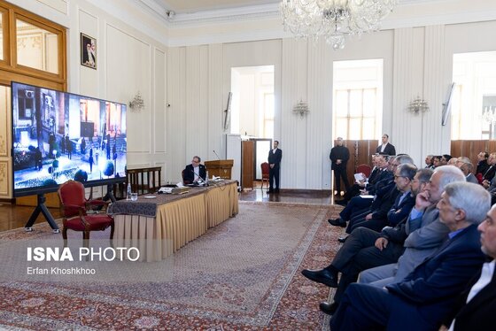 گزارش تصویری | نشست وزیر امور خارجه با سفرا و رؤسای نمایندگی‌های خارجی مقیم تهران